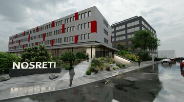 Vizualizace areálu v Brně