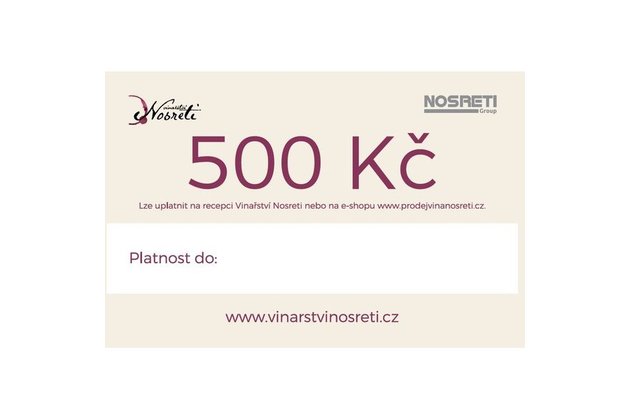 Dárkový poukaz 500 Kč II
