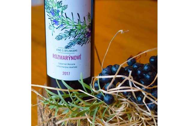 Rozmarýnové víno - detail