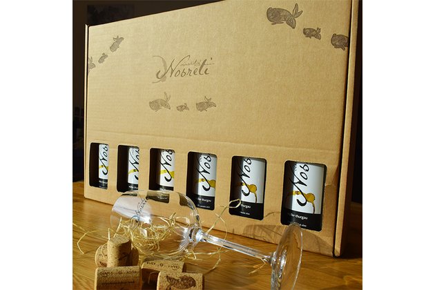 Vertikální degustace Müller Thurgau v kartonu