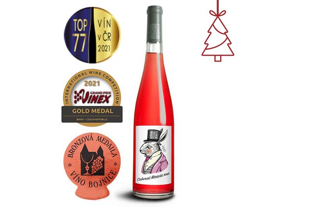 ❄ Vánoční Cabernet Moravia rosé 2020
